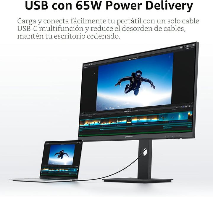 INNOCN Monitor USB-C 4K de 27 pulgadas para laptop MacBook\/Mac min...