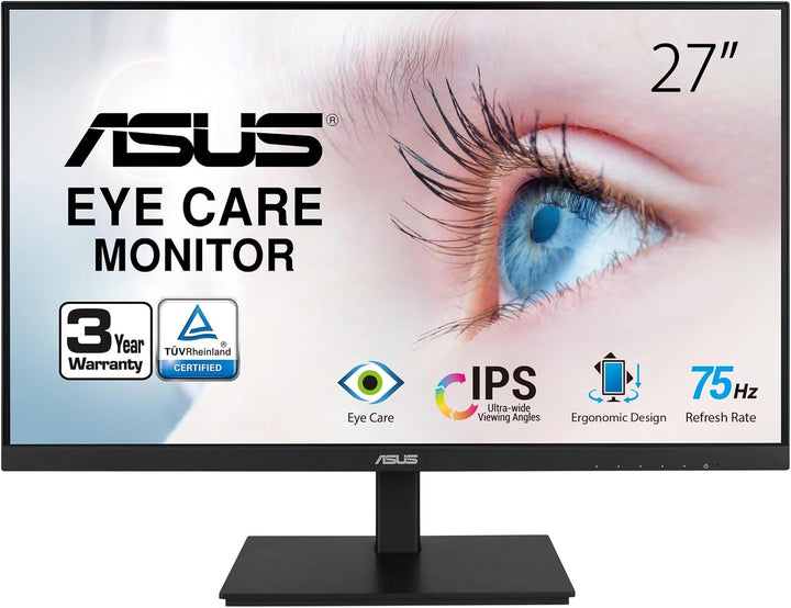 ASUS VA27DQSB Monitor de 27 pulgadas, 1080P Full HD, 75Hz, IPS, sin...