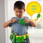John Deere Deluxe - Cinturón de herramientas parlante de lujo - Juego de 7 piezas de herramientas para niños - Juguetes de construcción interactivos - Juego de herramientas interactivas para niños