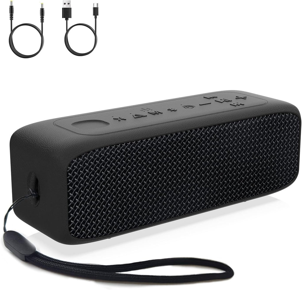 JUOVI Altavoz Bluetooth IP68 Soporte impermeable TF tarjeta, entrada AUX