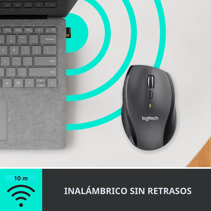 Ratón inalámbrico Logitech M705 Marathon, ratón inalámbrico para ju...