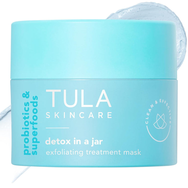 TULA Skin Care Detox in a Jar - Mascarilla de tratamiento exfoliant...