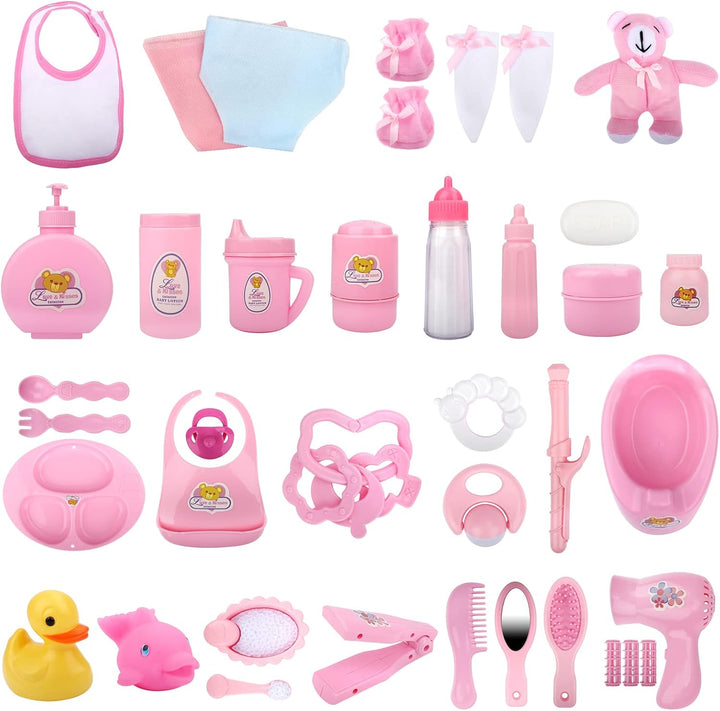 28 piezas de accesorios para muñecas de bebé, accesorios de aliment...