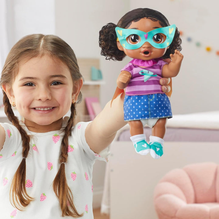 Baby Alive Super BFF Tilly Tinker Cabello Negro Muñeca Bebé para Ve...