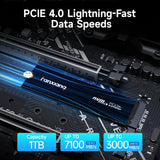 fanxiang SSD NVMe PCIe Gen 4 de 1 TB para juegos para PS5, hasta 70...