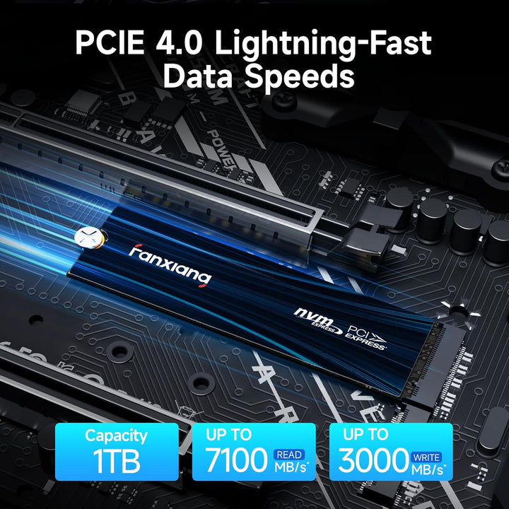 fanxiang SSD NVMe PCIe Gen 4 de 1 TB para juegos para PS5, hasta 70...