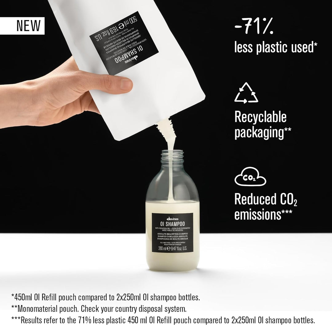 Davines OI Nourishing Shampoo for All Hair Types, Adds Silky-Smooth...