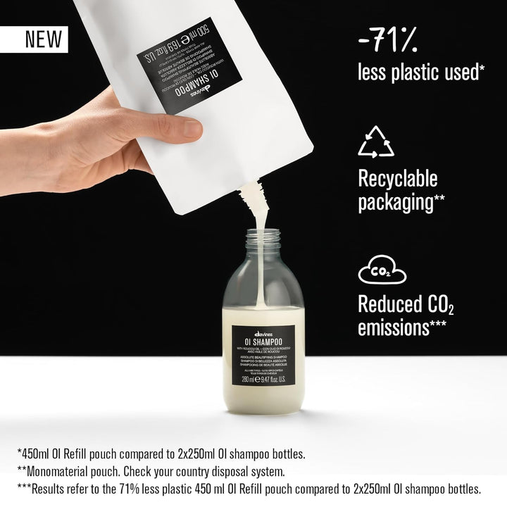 Davines OI Nourishing Shampoo for All Hair Types, Adds Silky-Smooth...