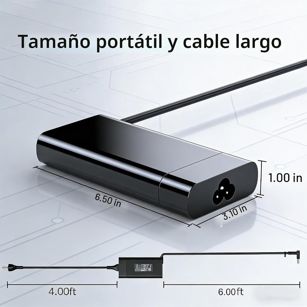 Cargador de punta azul de 230 W, 200 W, 0.2 in, apto para portátil HP OMEN