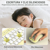 Teclado inalámbrico y mouse combinado silencioso para oficina y hog...