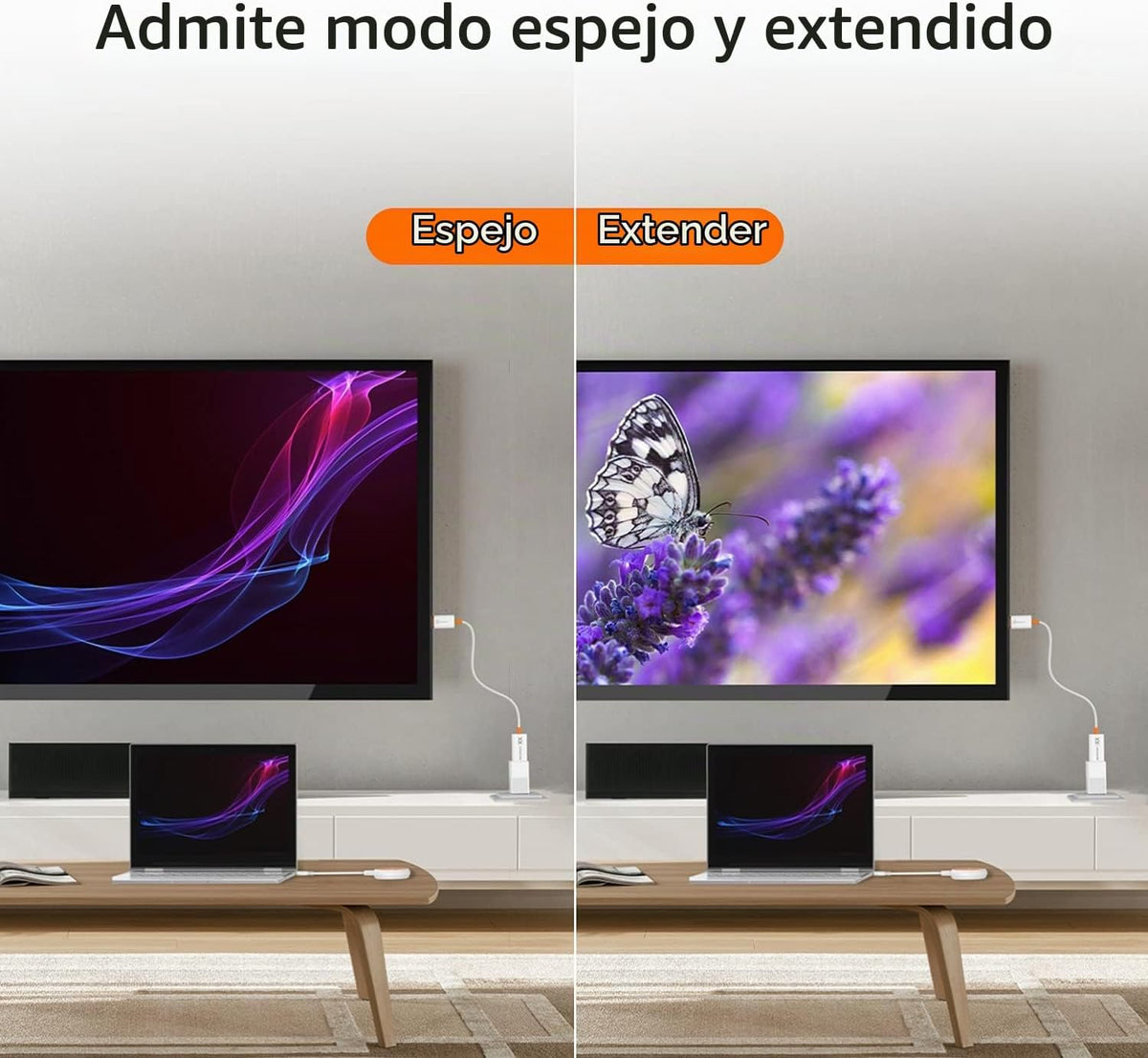 j5create ScreenCast - Transmisor y receptor de pantalla inalámbrico USB-C a