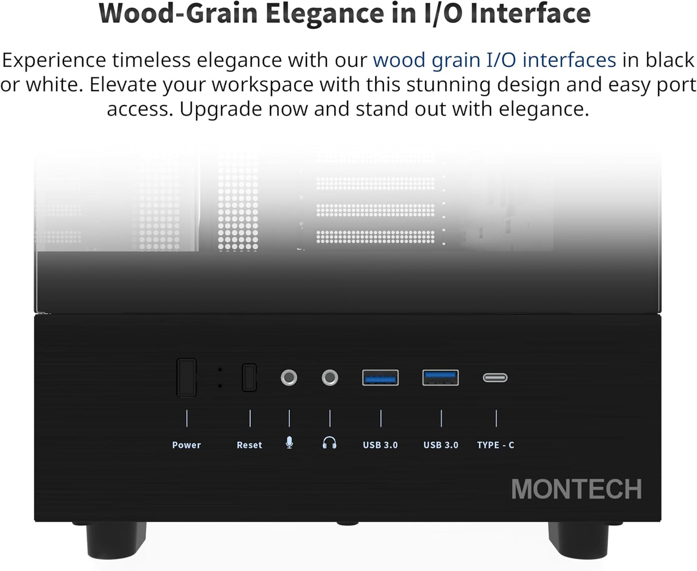 MONTECH XR-B, chasis para PC de torre media ATX Gaming, ventiladore...