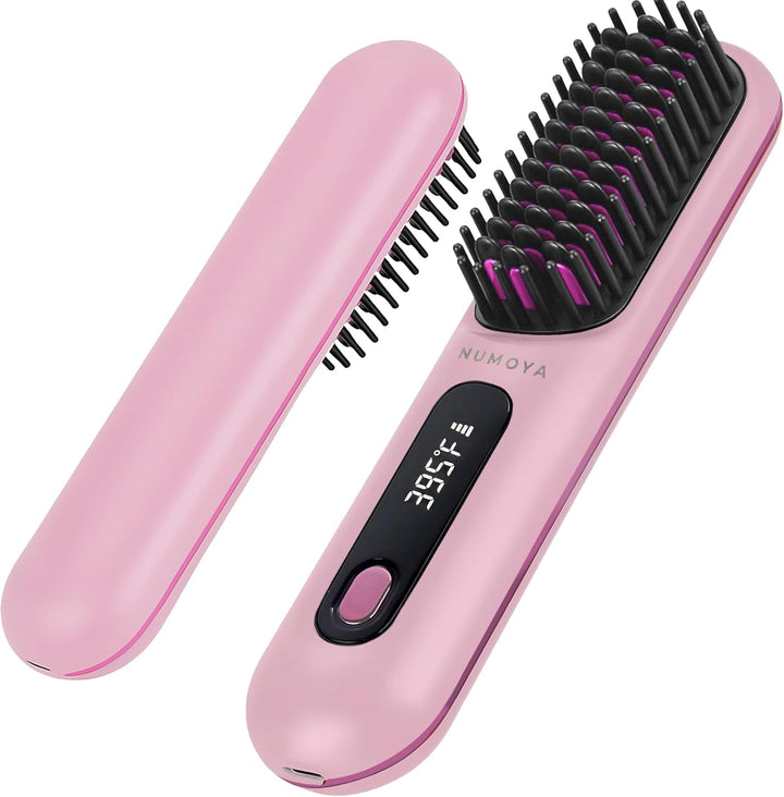 NUMOYA Go Brush Pro - Cepillo alisador de pelo inalámbrico portátil...