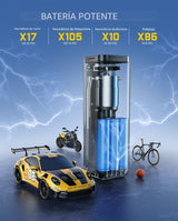 Fanttik Compresor de aire portátil X8 APEX, inflado rápido de 1 min...
