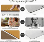 Tapete de yoga ancho de grosor (0.394 pulgadas), antideslizante, antidesgarros, tapete de pilates extra grande de 72 x 35 pulgadas para entrenamientos en casa, gimnasio y estiramiento de suelo con