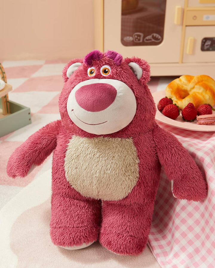MINISO Oso de peluche Lotso de fresa de 12" de Disney - Juguete...