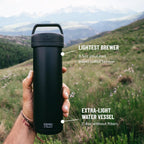 ESPRO Go P0 - Cafetera de prensa francesa aislada para viajes, 16 onzas, color negro