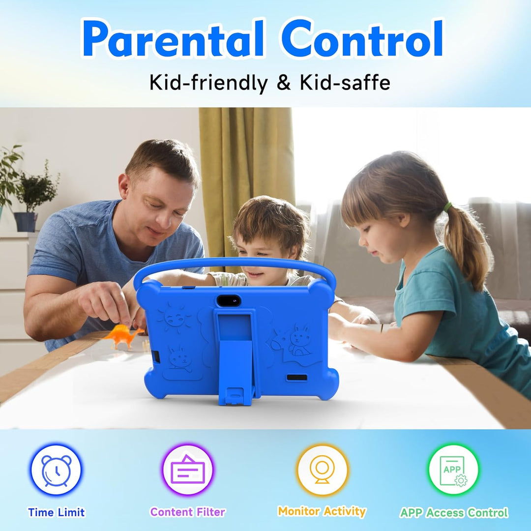 ICONLINK Tablet infantil de 7 pulgadas 3-9 para niños, 32 GB de ROM...