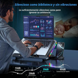 Trullypine Almohadilla de refrigeración para laptop con 12 ventilad...