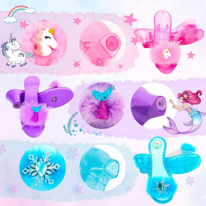 Juego de zapatos de vestir de princesa juguetes de vestir