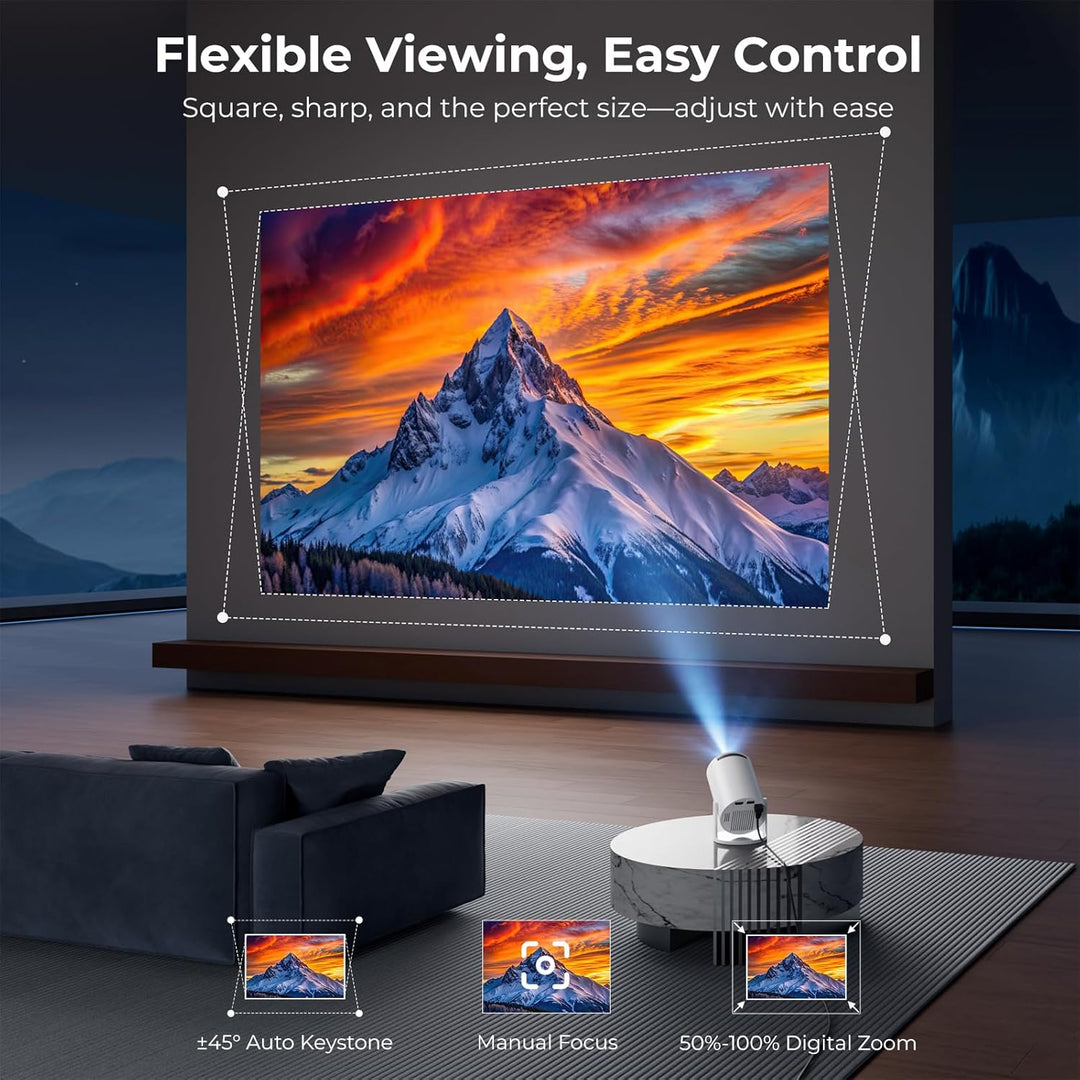 [Aplicaciones integradas] ClokoWe Mini proyector con WiFi y Bluetoo...
