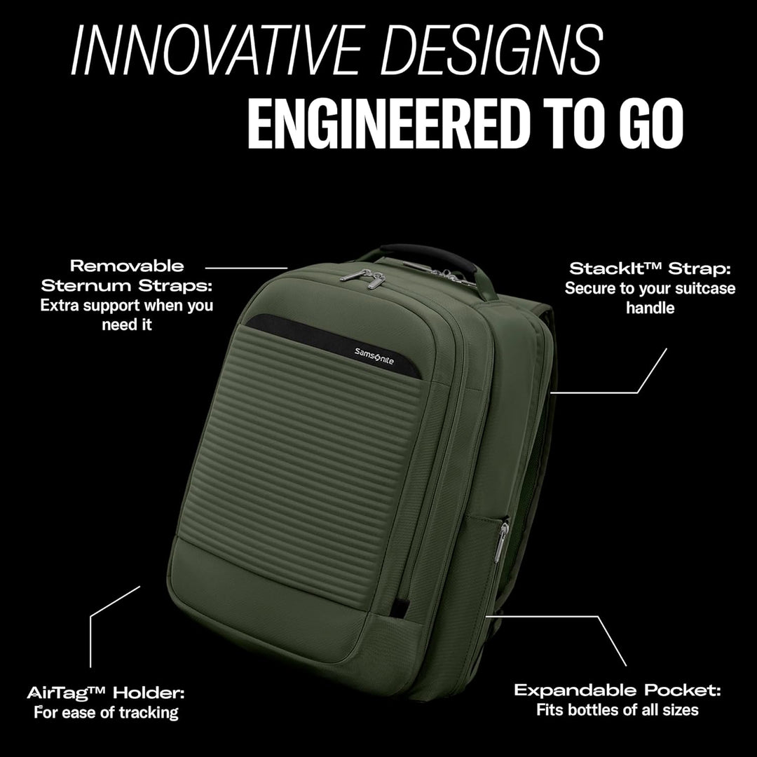 Samsonite Mochila de viaje unisex Paralux 2 en 1 para adultos, Gris...