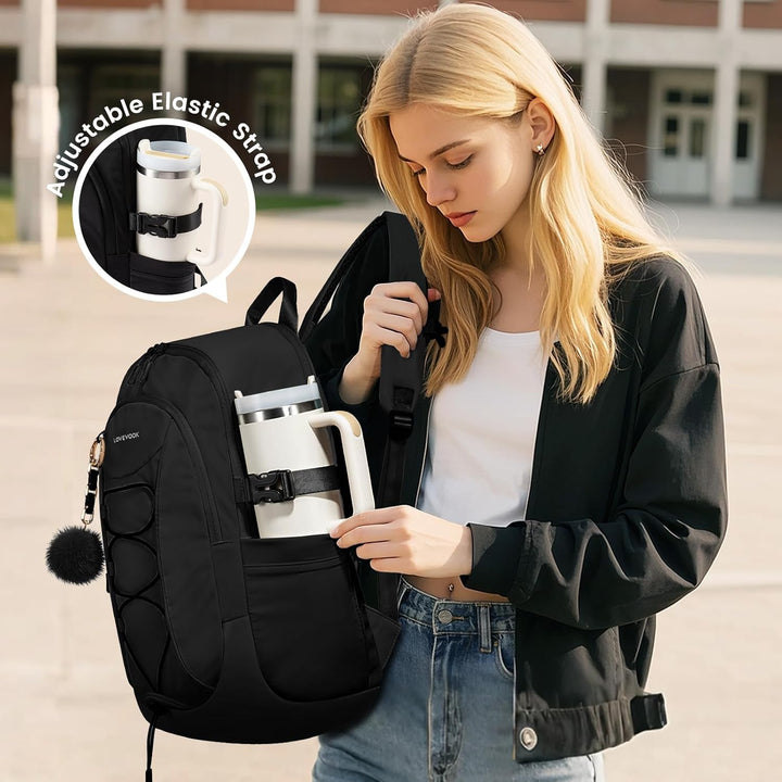 LOVEVOOK Mochila Puffer para Laptop para Mujeres, 17 pulg.