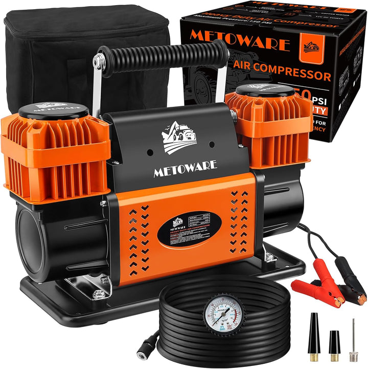 METOWARE Compresor de aire todoterreno, bomba de aire portátil de 1...