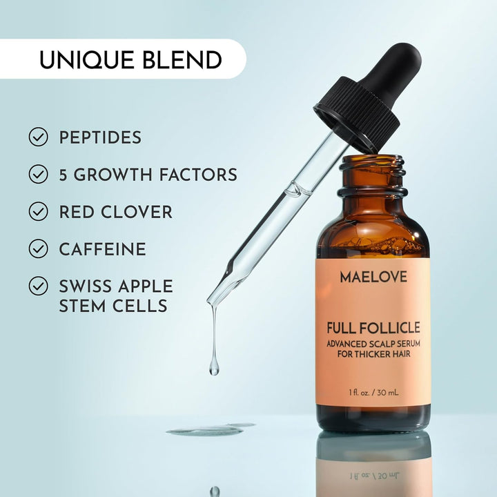 Maelove Full Follicle Advanced Scalp Serum - Tratamiento para engro...