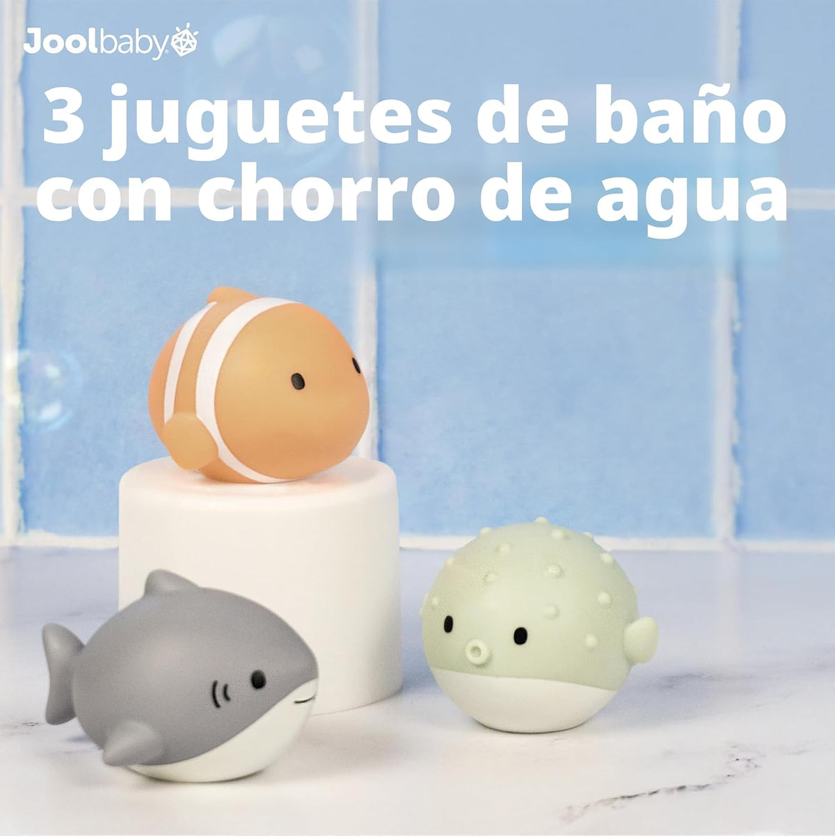 Jool Baby Juego de regalo de juguetes de bañera de 15 piezas con