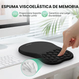 TECKNET Alfombrilla de mouse ergonómica con reposamuñecas, alfombri...