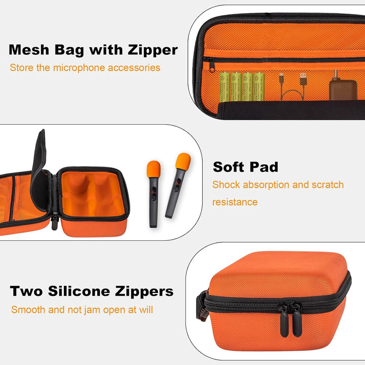 Estuche para micrófono inalámbrico compatible con el sistema de dos...