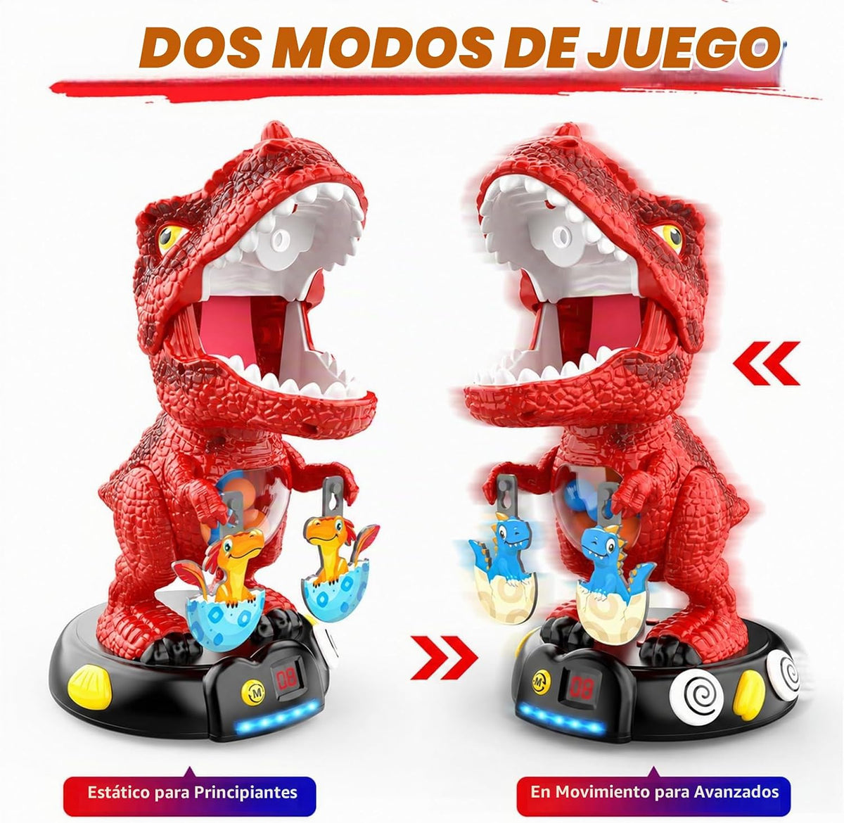 EagleStone Juguete móvil de los tiroteos del dinosaurio para los niños con