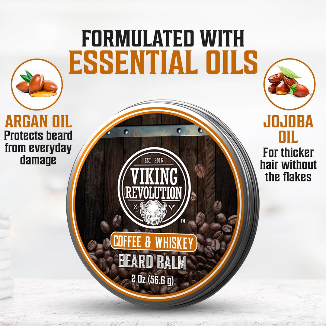 Viking Revolution - Kit definitivo de barba Café y Whisky - Kit de...