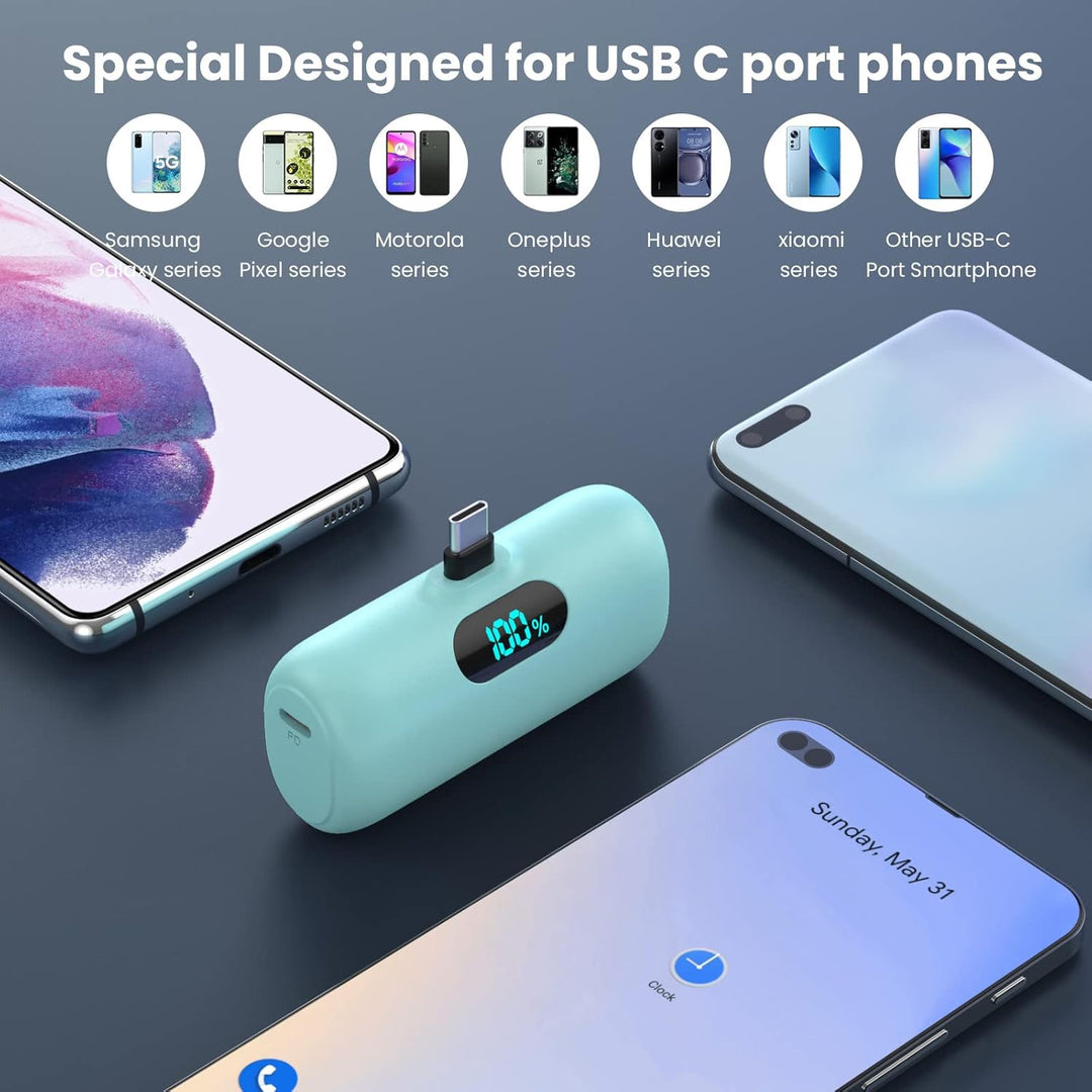 [Paquete de 2] Mini cargador portátil de 5000 mAh, batería portátil...