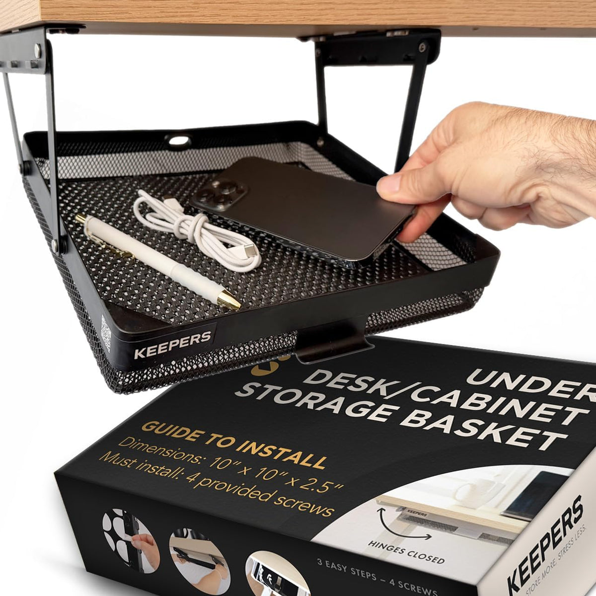 ANYThing Keeper – Organizador para escritorio de la oficina – almacenamiento de cocina y gabinete, RV