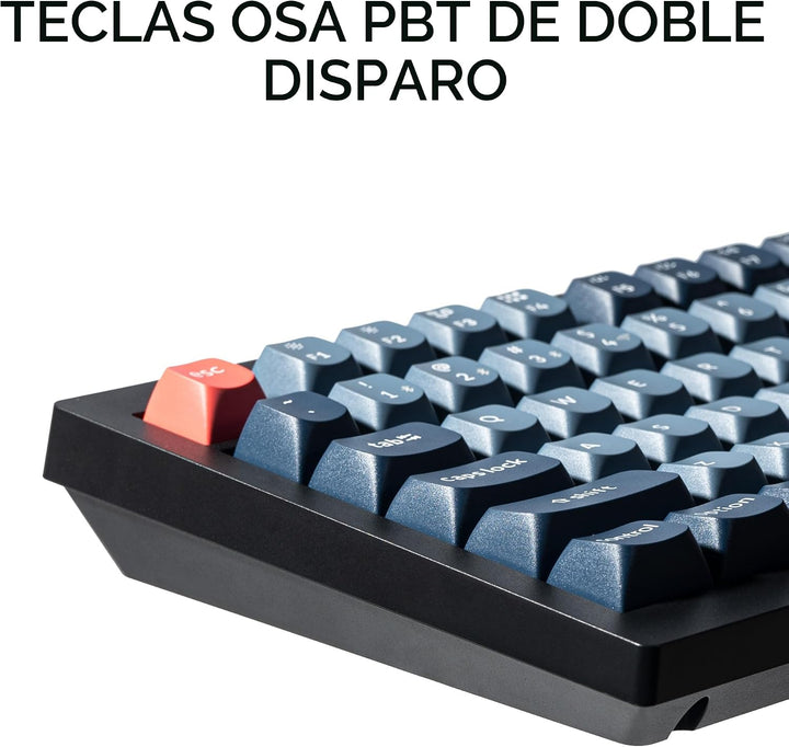 Keychron V6 Max Teclado Mecánico Inalámbrico Personalizable, 2.4 GH...