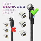 Statik Puntas Snap-N-Charge y USB C (paquete de 3)