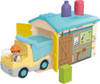 Playmobil Junior: Camión de construcción con garaje