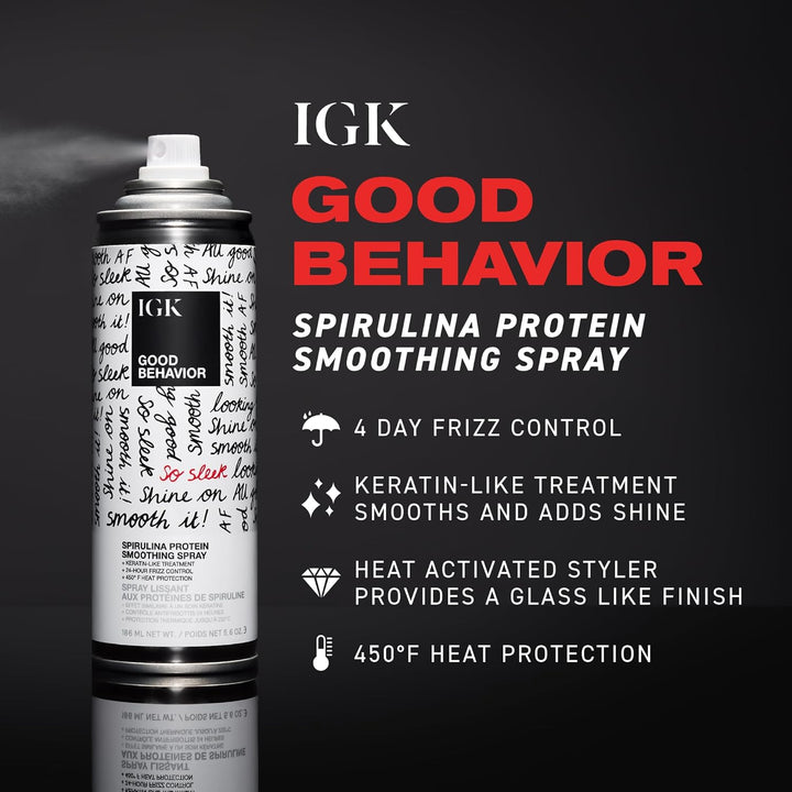 IGK GOOD BEHAVIOR Spirulina Spray suavizante de proteína | Control...
