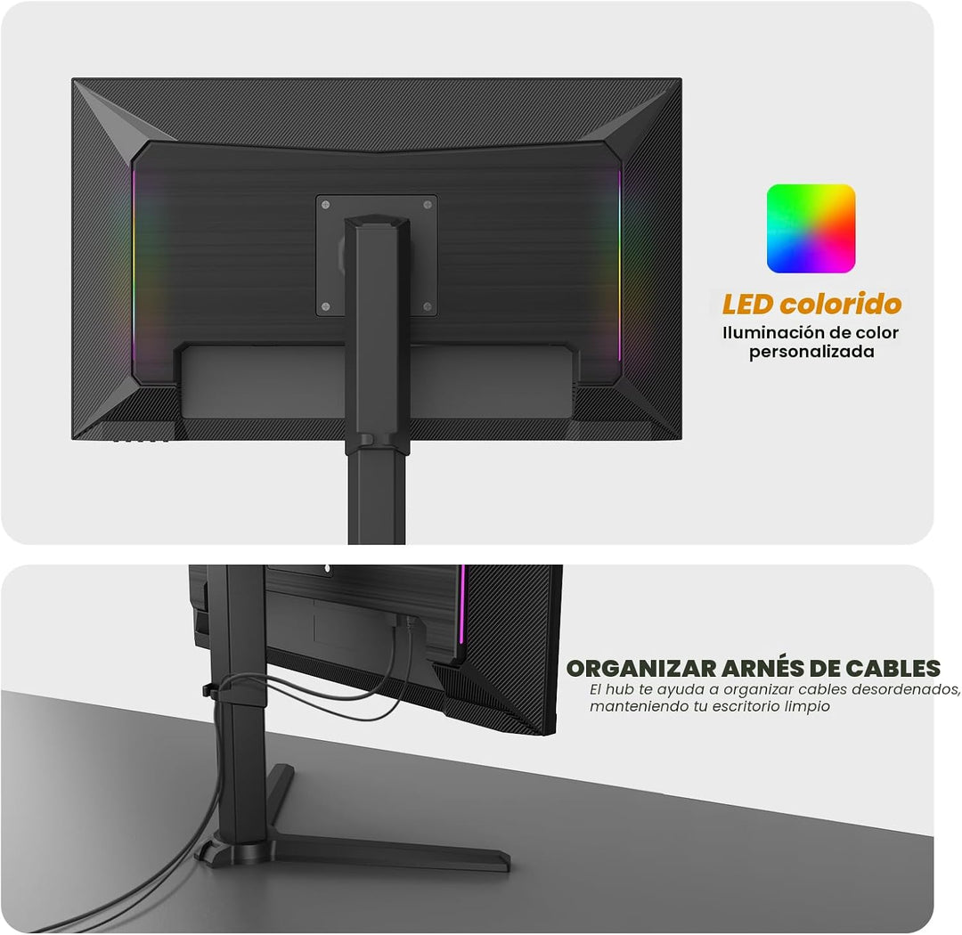 CRUA - Monitor para juegos IPS FHD 540Hz de 27 pulgadas, FreeSync,...