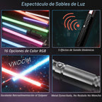 Sable de luz de metal, 16 colores RGB, juguetes de Navidad