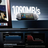MOVE SPEED Unidad USB de 128 GB con pantalla inteligente 1090 MB\/s...