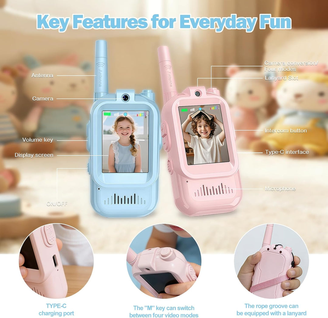 Walkie Talkies de video para niños walkie talkies
