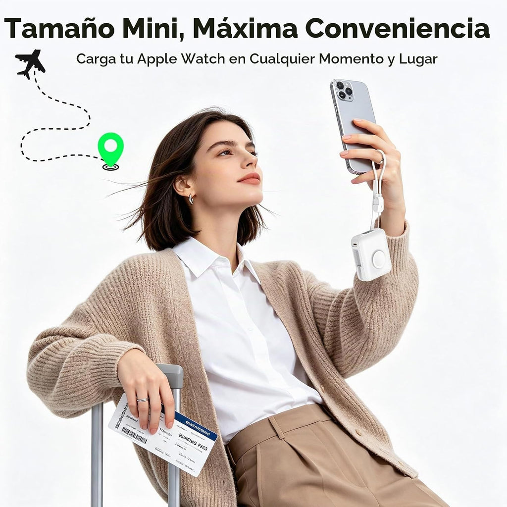 Luvknit Banco de energía magnético de 20000 mAh para Apple Watch