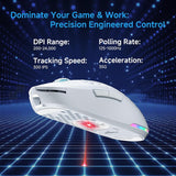 TMKB Falcon M1 - Ratón inalámbrico para juegos, sensor óptico de 24...
