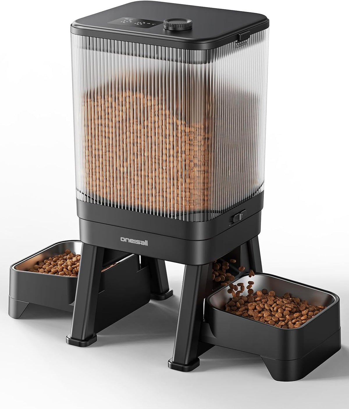 oneisall Comedero automático para gatos para 2 gatos y mascotas, 32 tazas