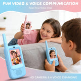 Walkie Talkies de video para niños paquete de 2 walkie