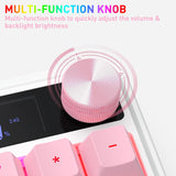 Redragon K526 PRO Teclado inalámbrico para juegos de membrana RGB,...