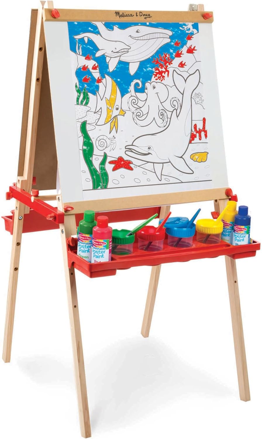 Melissa & Doug Juego de accesorios de caballete Suministros de arte para